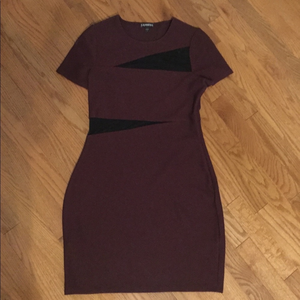 Express Maroon Dress